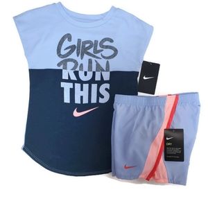 NWT Nike 6 Girl Tee-shirt & Dri-fit shorts